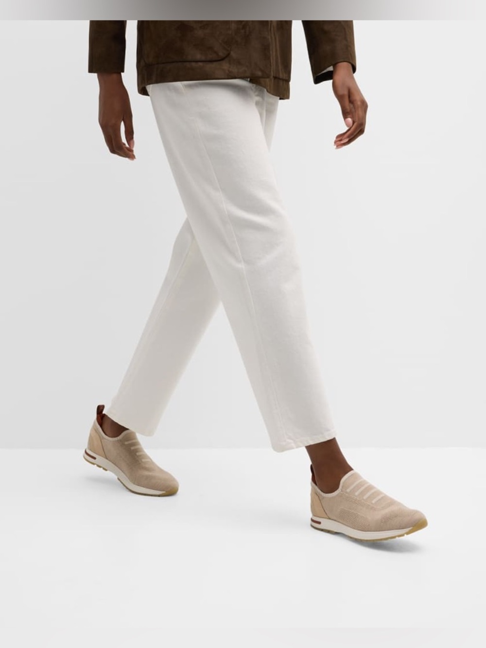 Loro Piana 360 LP Flexy Knit Slip-On Trainer Sneakers Tan Women’s Sz 39.5 US 9 - Picture 2 of 14